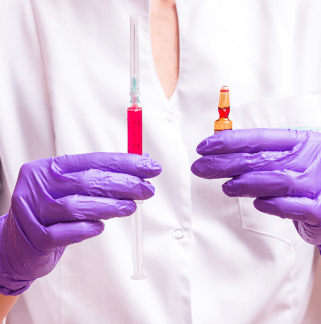 B12 injection being prepared at Elon Health Urgent Care in Davenport, FL