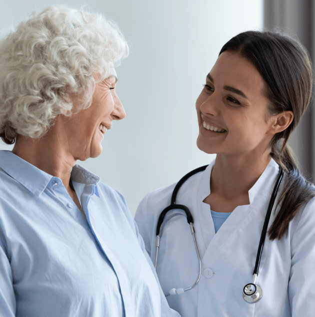 Provider caring for an older adult patient at Elon Health Urgent Care in Davenport, FL